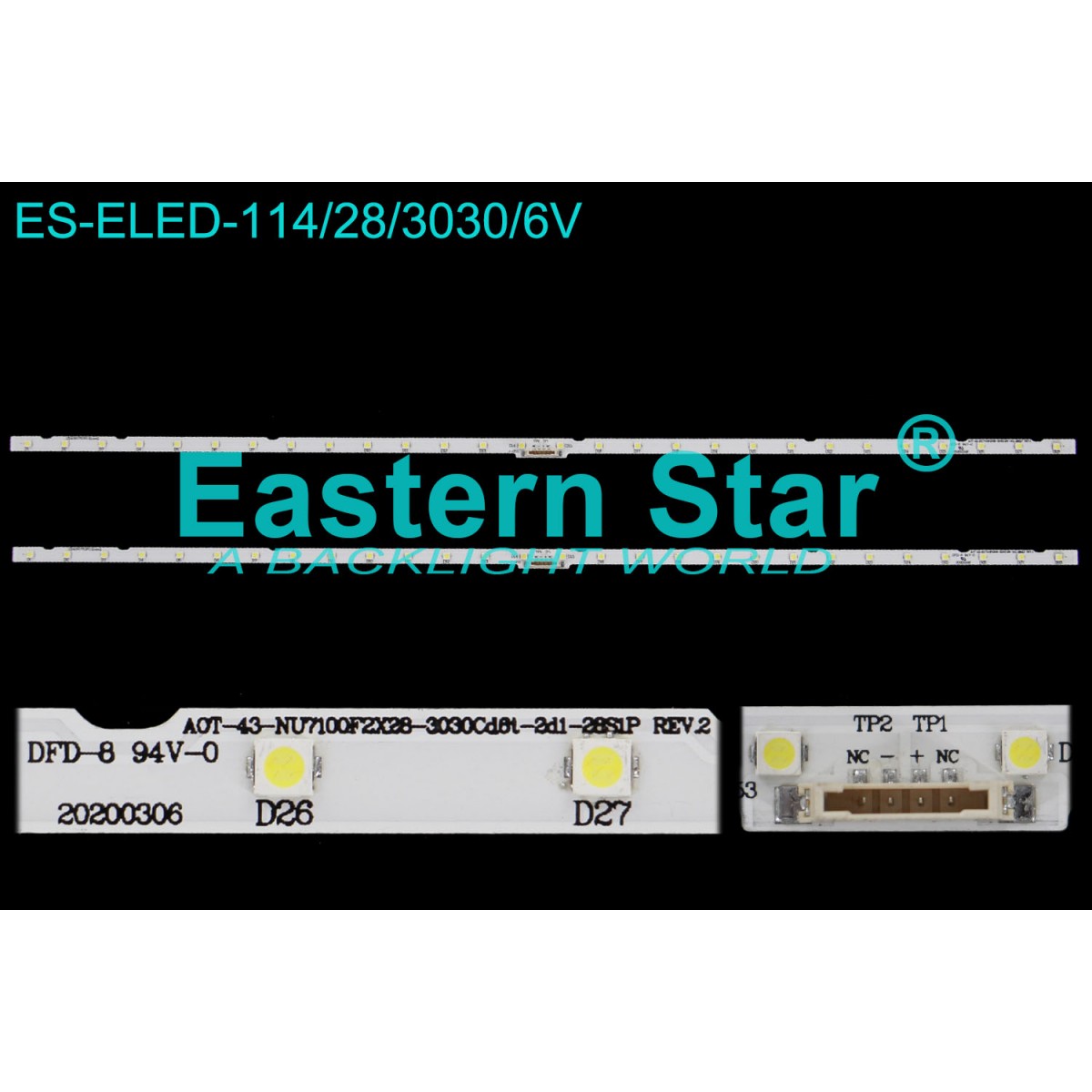 ES-ELED-114, ES-ELED-329/6V, SAMSUNG, UE43NU7100, UE43NU7400, UE43RU7090, UE43RU7100, UE43RU7400, TV LED BAR, AOT_43_NU7100, TV LED BAR