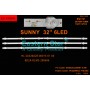 ES-4569, SUNNY SN032DLD8001-ATM TV LED BAR, HL-2A320A28-0601S-01 A0, 8D2A-DLM3-200606, E36BD2-000000 H 4512 0001, HV320WX2-176.D00, TV LED BAR